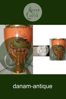 Royal Copenhagen Große Krakele Vase mit Dekoration und Gold