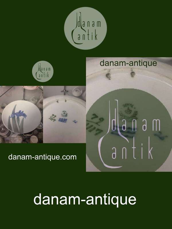 Royal Copenhagen Art Nouveau Vægtallerken med lilje No 79/1117