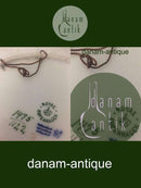 Royal Copenhagen Jugendstil Hantelscheibe mit Schiff Nr. 1475/1122