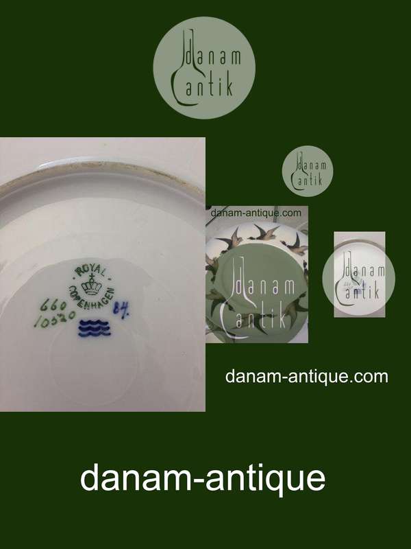 Royal Copnhagen Art Nouveau Motiv af fugle No 660/10520