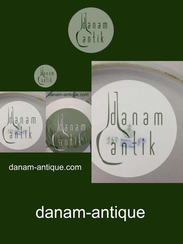 Royal Copenhagen Art Nouveau Motiv tallerken med Iris No 253