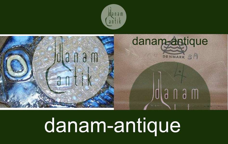 Royal Copenhagen Aluminia Vægrelief med Fisk No 164/2912