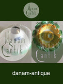 Royal Copenhagen Yellow / Green Porcelain Flower