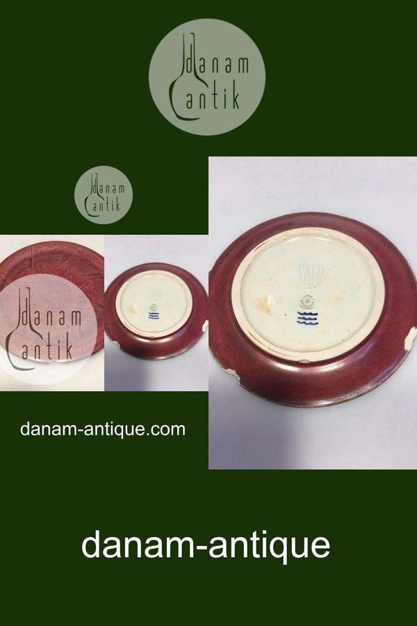 Royal Copenhagen Salto fad / tallerken i Okseblodsglasur.