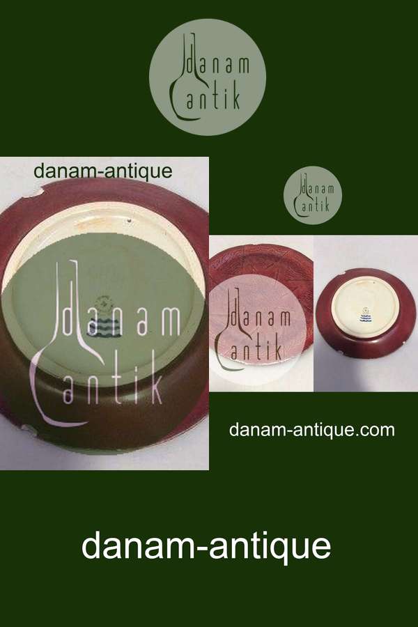 Royal Copenhagen Salto fad / tallerken i Okseblodsglasur