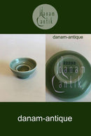 Royal Copenhagen Lysestage af Gerd Bøgelund med grøn Celadonglasur No 22233 PMN