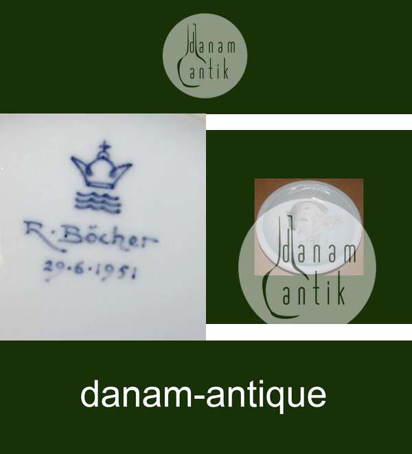 Royal Copenhagen Unika Skål af Richard Bøcher fra 29-6-1951