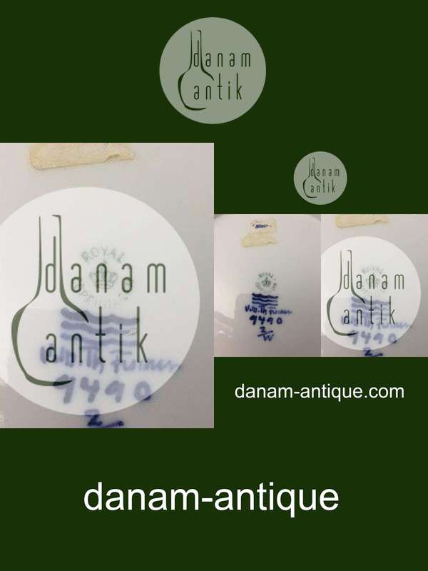 Royal Copenhagen Art Nouveau Unika Tallerkener af Wilhelm Fischer No 9490 fra Februar 1906