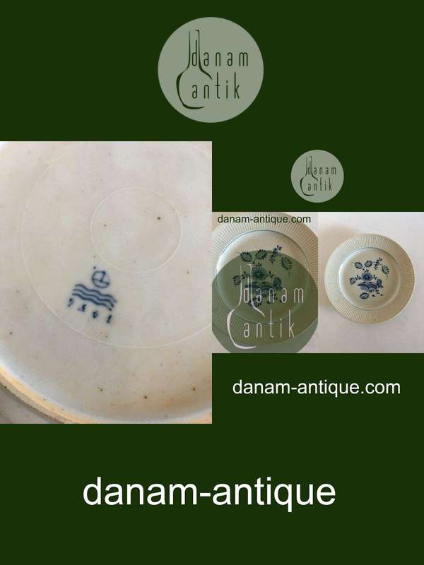 Royal Copenhagen Riflet tallerkenen unika malet af Thorkild Olsen i 1954