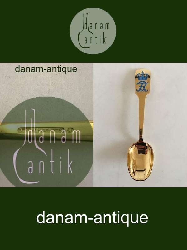 Anton Michelsen Mindeske I forgyldt Sterling Sølv fra 1969