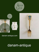 Anton Michelsen Mindegaffel I forgyldt Sterling Sølv fra 1969.