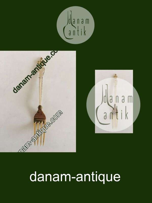 Anton Michelsen-Gedenkgabel aus vergoldetem Sterlingsilber von 1898.