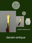 Georg Jensen Annual Knife 1982 in gilded Sterling Silver with enamel.