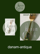 Georg Jensen 1982 Årsgaffel i Forgyldt Sterling Sølv med Emalje