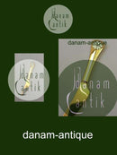 ジョージ ジェンセン 金メッキスターリングシルバー製イヤーナイフ 1981年 エナメル入り