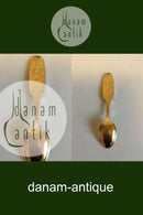 P. Hertz Forgyldt Sterling Sølv "Dronningeskeen 1990" No 440