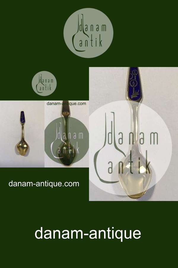 Meka Sterling Sølv forgyldt Juletheske 1979.