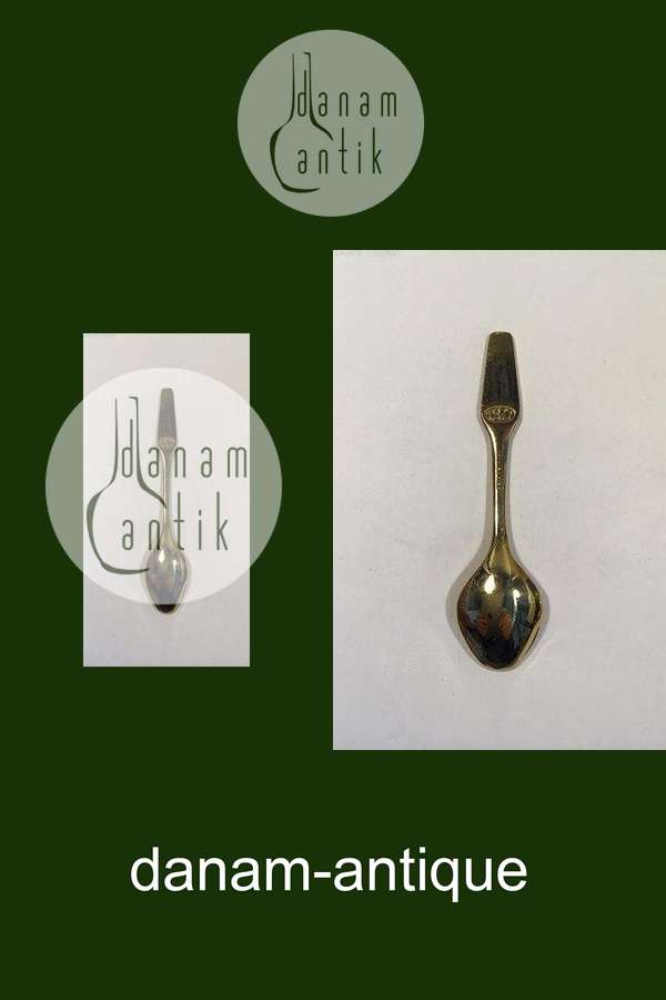 Meka Sterling Sølv forgyldt Juletheske 1977.