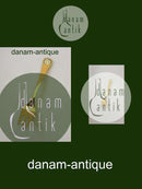 Georg Jensen Annual Cake Fork 1987 in gilded Sterling Silver with enamel.