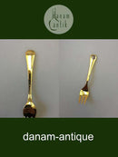 Georg Jensen Annual Cake Fork 1986 in gilded Sterling Silver with enamel