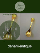 Georg Jensen Jahreslöffel 1985 aus vergoldetem Sterlingsilber