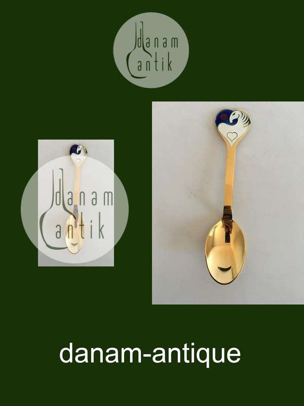 A. Michelsen 1978 Juleske  Forgyldt Sterling Sølv med Emalje