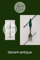 Sorenco Christmas Spoon 1966 made of gilded sterling silver with enamel. Measures 16,3 cm (6 ½")