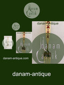 A. Michelsen Christmas Fork 1957 In Gilded Sterling Silver with Enamel