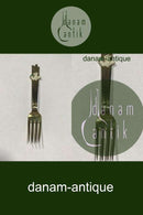 A. Michelsen 1943 Julegaffel  Forgyldt Sterling Sølv med Emalje