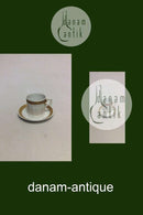 Royal Copenhagen Gold Fan Kaffeetasse und Untertasse Nr. 11572 / 069