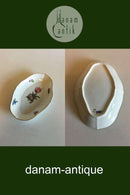 Royal Copenhagen Saxon Flower, Plain Oval Dish No 493/9026