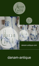 Royal Copenhagen Blaue kannelierte Wein-Essig-Flasche Nr. 1180