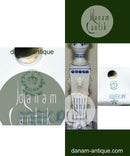 Royal Copenhagen Blue Fluted Candlestick with Lionheads No 15