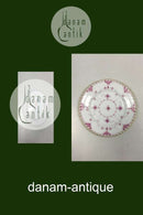 Royal Copenhagen Blue Fluted Red Ruby/Pink with Gold Edge Full Lace Cake Plate No 2/1088