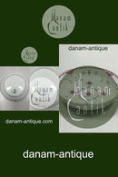 皇家哥本哈根蓝色凹槽紫色带金边半花边碗 No 2/512