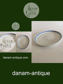 Royal Copenhagen Blå Vifte Ovalt Fad / Bakke med Kant No. 11557