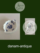 皇家哥本哈根蓝色花辫叶形碗 No 8001