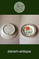 Royal Copenhagen Flora Danica Spisetallerken med gennembrudt Kant no. 3553