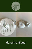 Royal Copenhagen Blaue Blume mit Goldrand Kaffeetasse mit Untertasse Nr. 1870