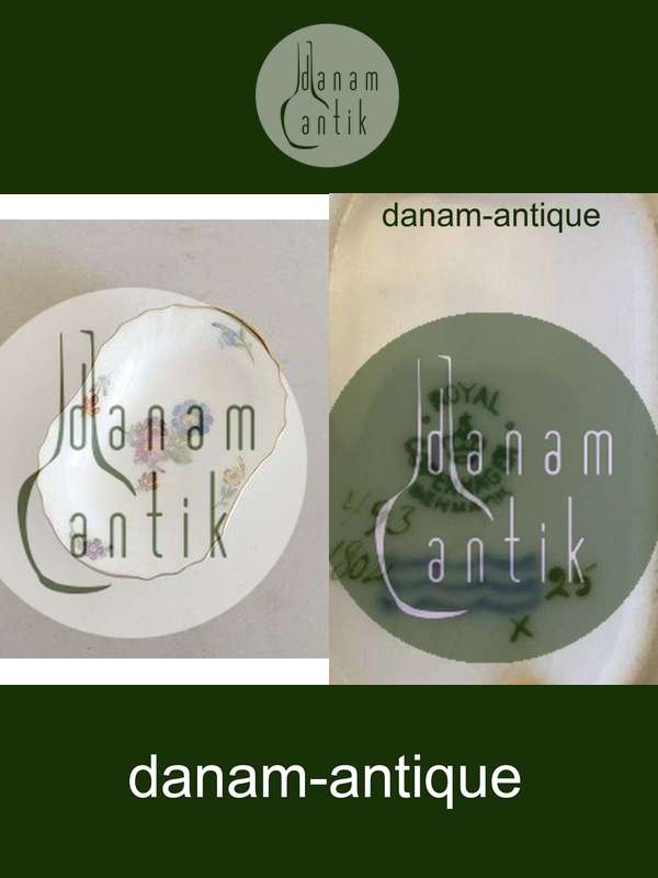 Royal Copenhagen Light Saxon Flower Tray / Salt Dish No 1802