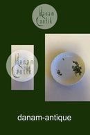 皇家哥本哈根绿花焊接沙拉盘No 1645