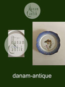 Royal Copenhagen Blue Fish Plate with Gold No 1212/3002