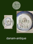 Royal Copenhagen Blue Fish Plate with Gold No 1212/3002