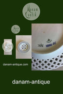 Royal Copenhagen Blue Fluted Full Lace Flat Plate with open-work border No 1/1098