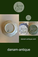 Royal Copenhagen Blauer geriffelter Halbmondteller Nr. 1094