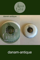 Royal Copenhagen Blue Fluted Full Lace Candle Drip Cup with 2-Crown coin with Christian X and Queen Alexandrine, 1923. No 1009