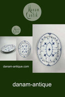 Royal Copenhagen Blue Fluted Half Lace Oval Serving Dish No 628