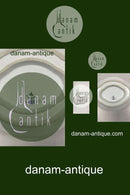 Royal Copenhagen Blue Fluted Red Ruby/Pink with Gold Edge Half Lace Sauce Boat No 2/587