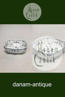 ロイヤルコペンハーゲン ブルーフルーテッドハーフレーススクエアボウル No 581