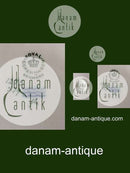 Royal Copenhagen Tradition Weiß Halb-Londe mit Goldrand Käseteller Nr. 574